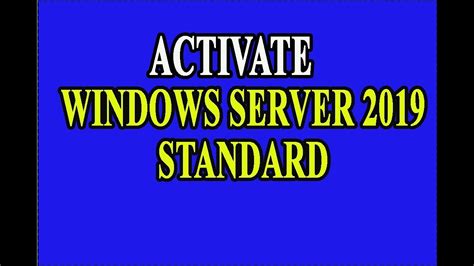Good activation win server 2019 for free