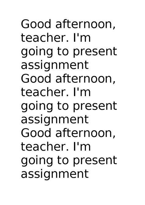 Good afternoon teacher.  While &ldquo;Good afternoon&rdquo; is a perfectly acceptable way ...