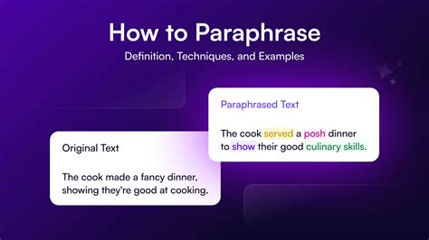 Good and bad examples of paraphrasing.  Anyone out there know any good one...