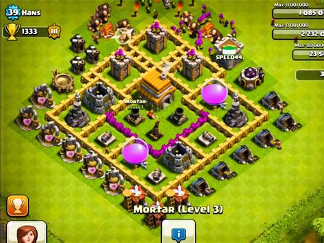 This is a Town Hall 4 (Th4) Hybrid/Trophy [Loot Protecti