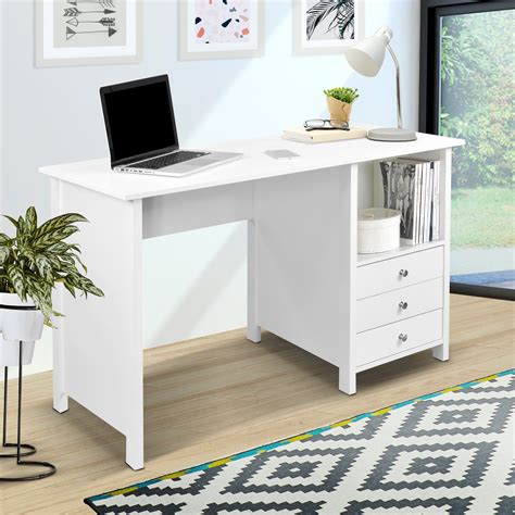Argos Home Office Desk and Chair Set - Black. 4.70047. (470) £70.00. to trolley. Add to wishlist. Habitat Melby 2 Drawers Desk - White and Acacia. 4.50001.