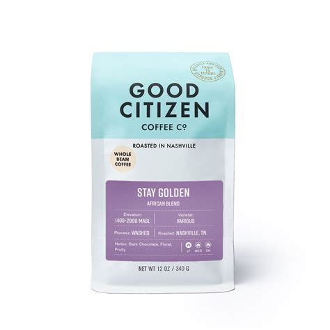 Good citizen coffee. Nashville, TN. Founded in 2018 with the mission to do unto others, Good Citizen Coffee Co has kept that the rhythm of their heartbeat while working to put thoughts into actions. Paying an additional five percent for green coffee so farmers can invest back in their land, this Nashville roaster seeks to improve soil health through biodiversity ... 