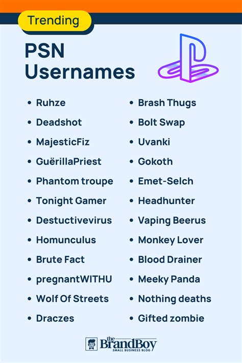 Good PS4 Usernames. All of these amazing PS4 names will make you stand out among the crowd. So, before you start, choose a name from the list above to use as your new Gamertag. serve_da_master. ironmansnap. stpkid. VapeLordUltimus. KratosASMRofficial. HE4D5HOT•ツ.. 