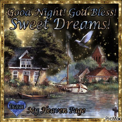 Good night god bless gif. 13. Dear God, I thank you for blessing me all day long and pray that you bless me for the rest of the night. 14. Lord Jesus, I pray that you take all my tiredness and fill it up with new energy for tomorrow, may almighty God continue to make this night wonderful as I have received his Good night blessings. 15. 