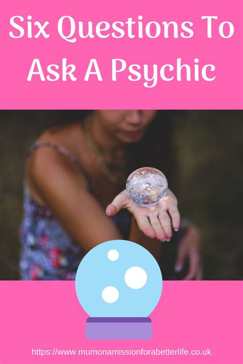 Dec 18, 2022 · But you can ask questions relating to career, relationship, and life purpose to most of them. If this is your first time to ask a psychic, then here is a simple tip. Psychics cannot give a solid answer if you don’t give them context. Therefore, review what to ask prior to talking with one. Always be specific when asking questions. 