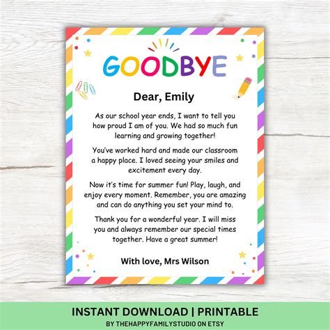 Goodbye teacher.  3 & 4 &bull; 2018 Start playback Aug 1, 2025 · Find the best farewell mes...