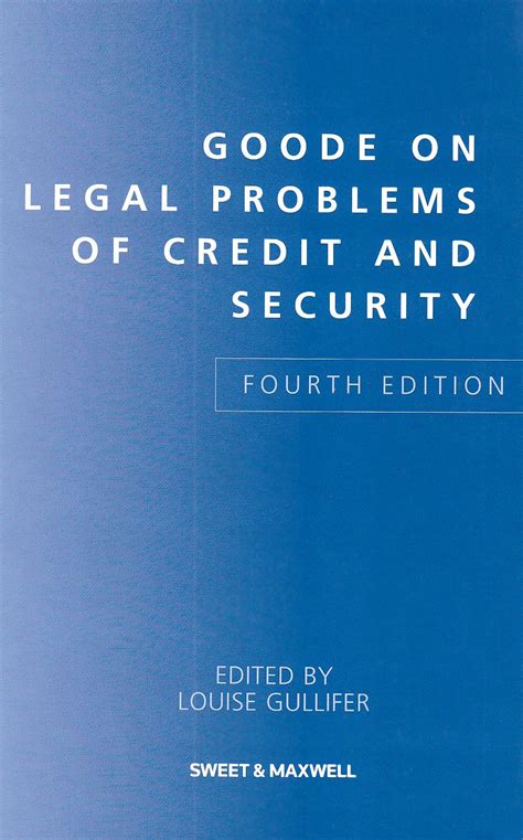 Goode on legal problems of credit and security. - Pathfinder rpg advanced class guide pathfinder adventure path.