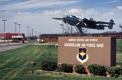 Goodfellow afb location. Goodfellow Air Force Base. Goodfellow AFB is hosted by the 17th Training Wing. The base was built in 1940 and is one of the most … 