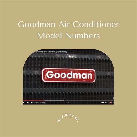 Goodman air conditioner model numbers. Things To Know About Goodman air conditioner model numbers. 