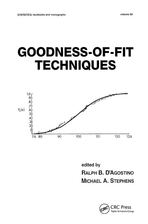 Goodness of fit techniques statistics a series of textbooks and monographs vol 68. - El rastro de tu sangre en la nieve.