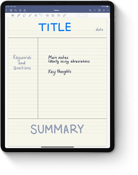 Goodnotes Cornell Template Portal Tutorials