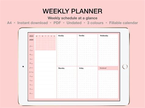 Goodnotes Weekly Planner Template