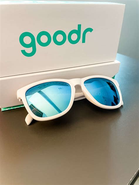 Goodr. Eliminate slippage when sweating and bouncing while working out. Woot! Finally! Polarized running sunglasses that don't slip or bounce no matter how erratic you move. Sweat your face off, not your sunglasses. 