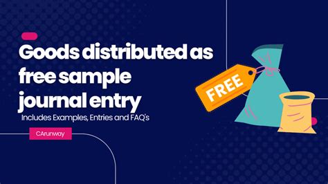 Goods Distributed as Free Samples Double Entry Bookkeeping