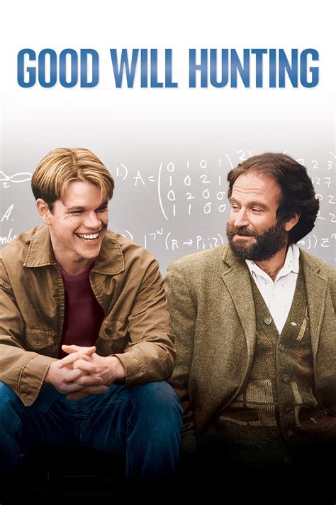 Goodwill hunting. Good Will Hunting is a 1997 American drama film directed by Gus Van Sant and starring Matt Damon, Robin Williams, Ben Affleck, Minnie Driver and Stellan Skarsgård. Written by Affleck and Damon, and with Damon in the title role, the film follows 20-year-old South Boston laborer Will Hunting, an unrecognized genius who, as part of adeferred prosecution agreement after assaulting a police ... 