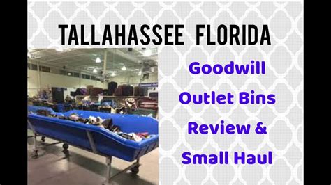300 Mabry St, Tallahassee, FL 32304. Details. (800) 208-3332. Pay by the Pound Goodwill Outlet store locations in Florida where items are sold in blue bins by weight.