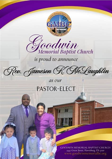 Goodwin Memorial Baptist Church A Church Blessed to be a