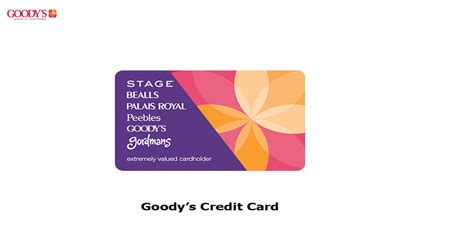 Goodys credit card. The Stage Credit Card program has ended. This site can be used to manage the accounts for the following credit programs: ... Bealls Credit Card; Goody's Credit Card ... 