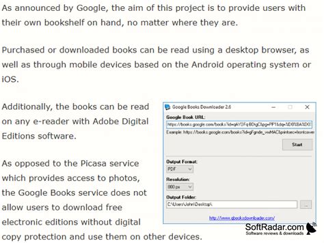 Google Books Downloader Lite for Windows