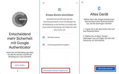 Google Authenticator auf neuem Smartphone einrichten