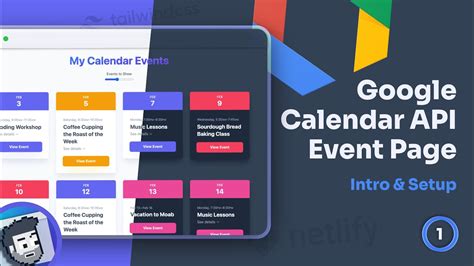 Google Calendar API Event Page (Tailwind Project) Intro & Setup YouTube