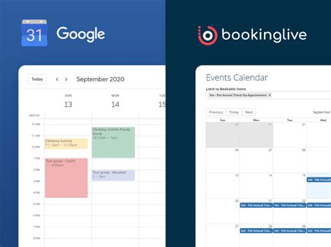 Google Calendar Booking System Integration with BookingLive.