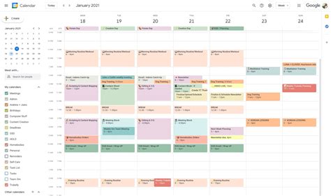 Google Calendar Color Coded YouTube
