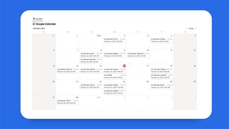 Google Calendar In Notion