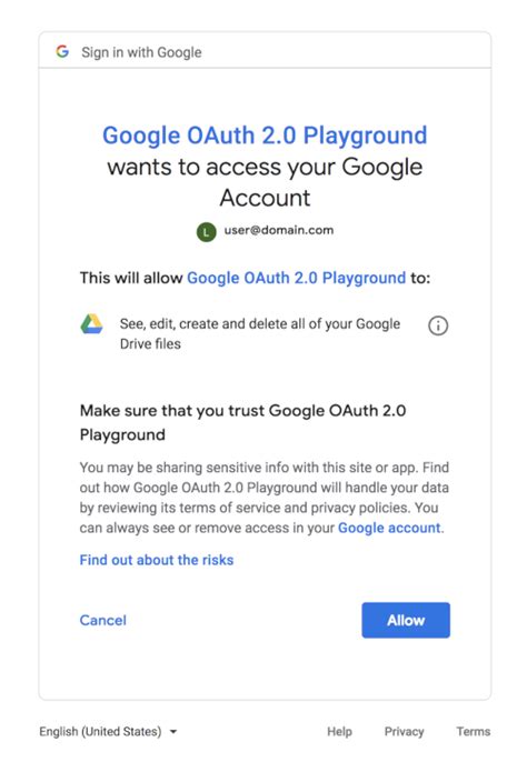 Google Calendar Permission to Access Stack Overflow