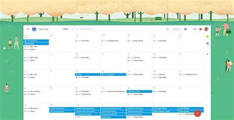 Google Calendar with Dynamic Month Backgrounds
