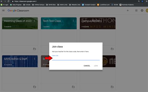 Google Classroom Enter Class Code