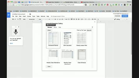 Google Docs Template Gallery Add On YouTube