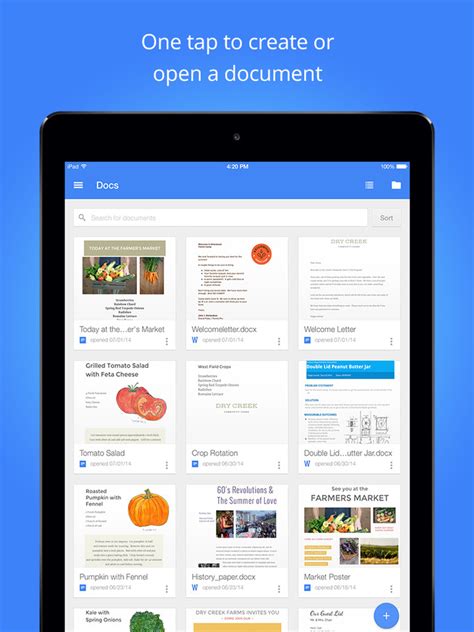 Google Docs for iOS updated with word count and iPad Pro support