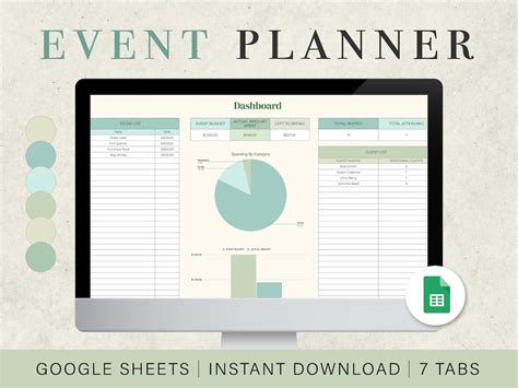 Google Event Planner Template