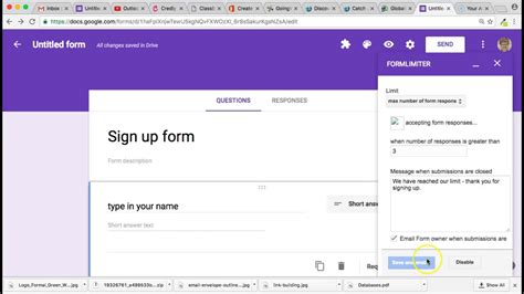 Google Form Addon Form Limiter YouTube