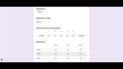 Google Forms Creating Different Types of Questions YouTube