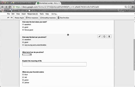 Google Forms Survey) Tool Jan 2014 YouTube