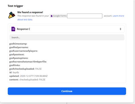 Google Forms to Discord no data. Zapier Community