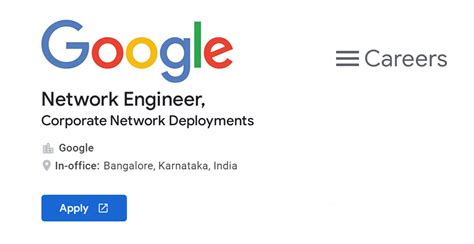 Google Jobs Network Engineer