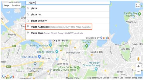 Google Maps Location Search Api