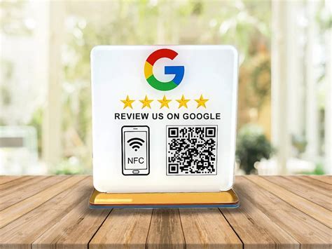 Google Review QR Code Sign QR Code Acrylic Get More Positive Reviews