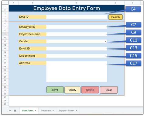 Google Sheet Data Entry Form Template Download