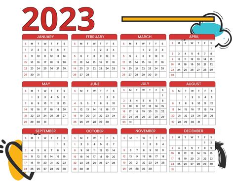 Google Sheets Calendar Template 2023