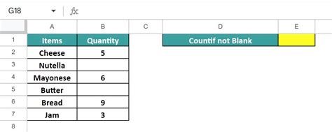 Google Sheets Count If Not Blank Best Approach