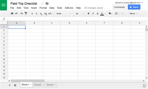 Google Sheets Getting Started with Google Sheets Page 2