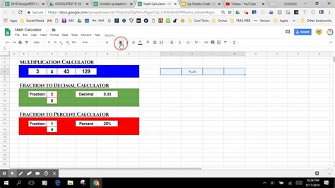 Google Sheets Math Calculator YouTube