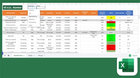Google Sheets Project Management Template Youtube