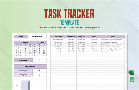 Google Sheets Task Tracker Template Free