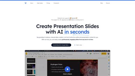 Google Slides AI Presentation Generator Tool SlidesAI