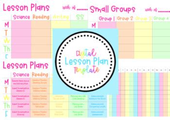 Google Slides Digital Lesson Plan Template Plus More By Seeley In Second